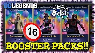 HERO CHALLENGE BOOSTER PACKS!! Spent 16,000 Gems For 1,600 Fragments!! Amazing Deal!! DC Legends