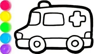 How To Draw Ambulance 🚑 ? Easy Ambulance Drawing || Cute Ambulance Drawing For Kids 