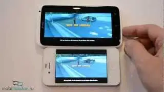 HTC One X vs iPhone 4S: скорость (speed comparison)