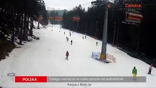 Takiego narciarza na stoku jeszcze nie widzieliście! | WebCamera.pl