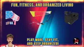 69 Holes Bubble Gun, Badminton Set & Homeve Trunk Organizer &ndash; Fun, Games, & Organization!