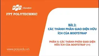 ♬ Bài 3.2. Các thành phần giao diện hữu ích của Bootstrap 5, phần 2