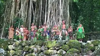 Polynesian dance show in the Marquesas Islands