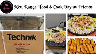Dirty Kitchen Upgrade w/ a New Range Hood + Food Feast w/ Friends at Home