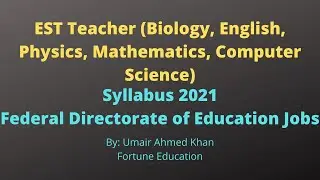 EST Syllabus 2021 #teachingjobssyllabus