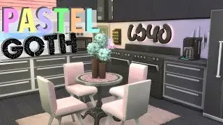 The Sims 4 // PASTEL GOTH APARTMENT | No CC SPEED BUILD