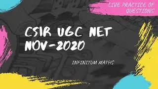 csir net mathematics | practice Question | Part 2| CSIR UGC NET NOV 2020 | Gate 2021| NBHM |