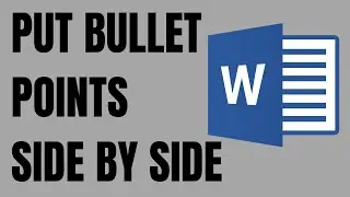 How to Put Bullet Points side by side