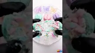 POP&hellip; Pastel Macaron Slime ASMR 🍬🦋
