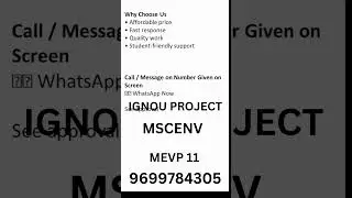 IGNOU MSCENV MEVP-11 Project Help | Easy Synopsis & Project Guidance by Self Gyan