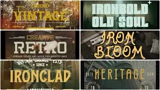 Vintage & Retro Typography Titles - Premiere Pro Template