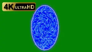 Blue Energy Portal VFX | Green Screen Magic Circle | 4K Ultra HD Free Download