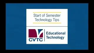 Student Start of Semester Tech Tips