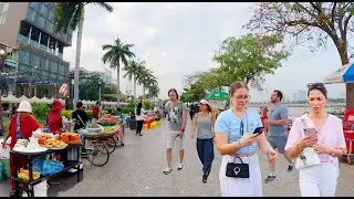 Phnom Penh's Weekend Vibes! Cambodia Street Food Tour - Noodles, Wonton, Crab, Cake, Snack, & More