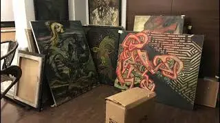 Export Packing and wooden Crating of Fragile Expensive Paintings (Fine Art Relocation)