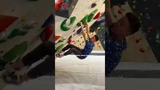 Climbing with straight arms on overhangs can be hard unless you do this #climbing