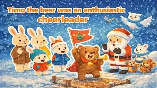 Funny Rabbit Family : Timo the bear was an enthusiastic cheerleader 🐻❄️   | 3D Kids Animation