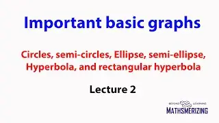 Important Basic graphs to learn transformations [Lecture 2] in mathematics