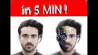 Photoshop tutorial | terminator face | Terminator Effect