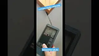 Blowerdoor-Messung, Blowerdoor-Test in einem Einfamilienhaus (Sanierung zum EH 70) mit Leckageortung