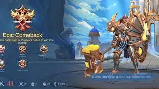 Pro roamer tigreal light bron skin |met pro alucard#mlbb  