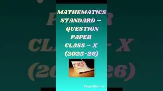 &ldquo;Board Exam 2026 &ndash; Class 10 Maths Standard Sample Question Paper 🔥&rdquo;#Boardexam