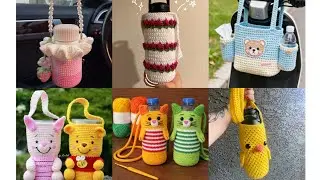 EASY Crochet Bottle Covers To Make Now#crochet #crochetbottlecovers#crochetideas 
