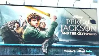 Percy Jackson and the Olympians Billboard Water Sea Serpent Los Angeles California December 10, 2025