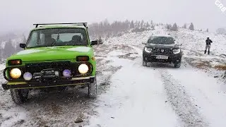 Lada Niva & Duster 4x4 Heavy Snowfall Offroad | Сильный снегопад на бездорожье