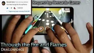 Through the fire and Flames - DragonForce | 100% FC! With Hands | Hard (74.800) | Guitar Flash Mobil