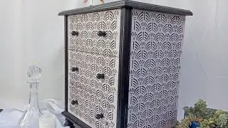 Como Crear #Texturas3D en un  mueble viejo #tendencias #artnouveau ,,,