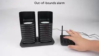 TD186 Stackable High-Capacity Restaurant Call System Countdown and Alarm Settings