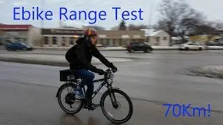 1500 W E-Bike Range/Speed Test - 70km!