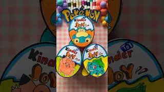 🌈 DIY PAPER 🌈 Pokemon Kinder Joy | Paper Craft Ideas #shorts #papercraft #paperdiy #diy