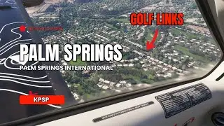 Landing in Palm Springs California | Palm Springs International Airport (KPSP) #landing #fs24
