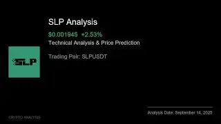 SLP (SLPUSDT) Technical Analysis - Price Prediction & Buy or Sell September 14, 2025