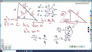 Düzbucaqlı üçbucaq  əsas xassələr