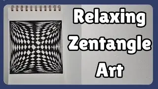 Easy Zentangle Art for Beginners | Relaxing Drawing Step by Step