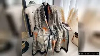 New Women Imitation Cashmere Two Sided Print Scarf Soft Warm Pashmina Shawl Autumn Winter Coldproof