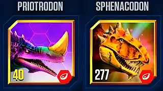 PRIOTRODON VS SPHENACODON BATTLE STAGE | JURASSIC WORLD THE GAME