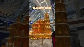Ayodhya Ram Mandir Replica in mall of Faridabad #ytshorts #diwali
