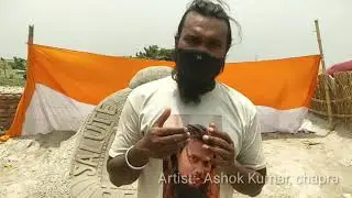 @Sonu sood ,sand sculpture art, #Fight @Corona