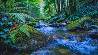 Relax Your Mind, Sleep Fast 🌿 Natural Forest Stream & Birds | Healing Nature Sounds