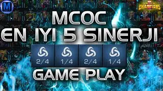 MCOC EN İYİ 5 SİNERJİ + GAME PLAY - MARVEL ŞAMPİYONLAR TURNUVASI