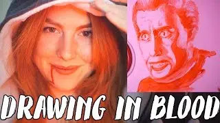Drawing Dracula in BLOOD! - Halloween Art // Rad Art with Beth Be Rad | SNARLED