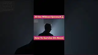 30 Seconds Without space suit on moon #youtubeshorts #shorts