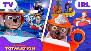 PAW Patrol Toys Lighthouse & Flounder Boat Fire Rescue! 🛟🔥 w/ Ryder (Part 2) | Toymation