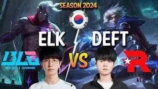 BLG Elk vs KT Deft - Elk VARUS vs Deft EZREAL ADC - Patch 14.7 KR Ranked CHALLENGER | lolrec
