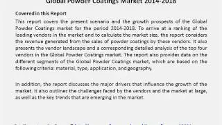 Global Powder Coatings Market 2014 2018