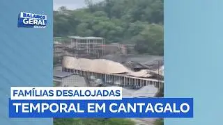 Moradores de Cantagalo (RJ) registram estragos após temporal